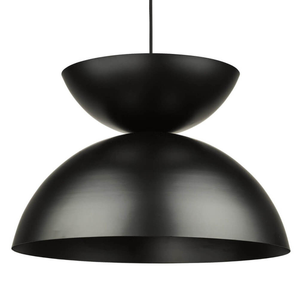 Kopułowa lampa wisząca Riya RIY0122 metalowa nad wyspę czarna