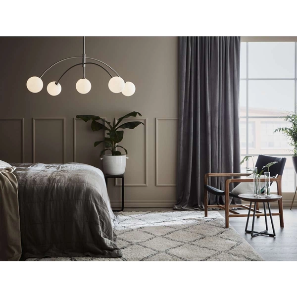 LAMPA wisząca HEAVEN 107559 Markslojd metalowa OPRAWA szklane kule balls zwis stal biały