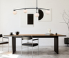 Modernistyczna LAMPA wisząca SENAI PND-31322-4A-SB Italux metalowa OPRAWA szklane kule zwis czarny