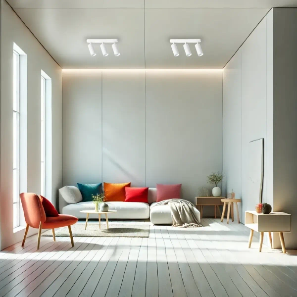 Regulowana sufitowa lampa  MICA SPOT ML1148  do jadalni tuby biały