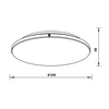 Ledowy plafon Bellis 12080021 sufitowa lampa 18W 4000K srebrna