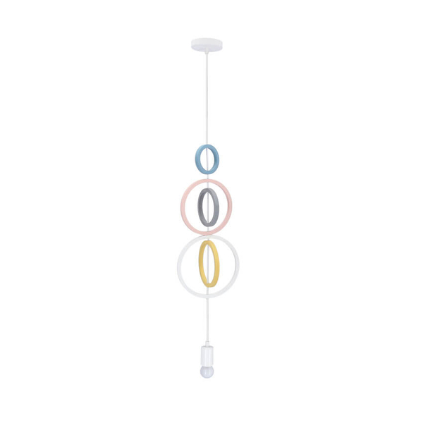 Dziecięca lampa wisząca Hoops pierścienie rings multikolor