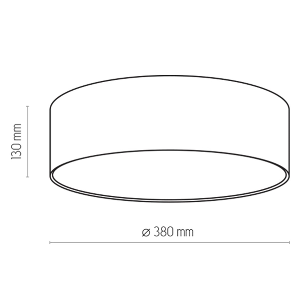 Plafon do pokoju dziecięcego Rondo 3230 TK Lighting okrągły biały miętowy