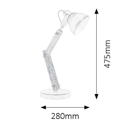 Stojąca LAMPA stołowa AKSEL 4199 Rabalux nocna LAMPKA do sypialni vintage drewno grafitowa