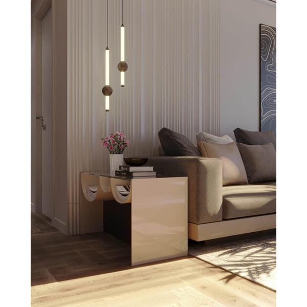 Wisząca lampa kamienna VERDES P0611 LED 10W 3000K tuba czarna