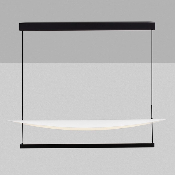 Lampa wisząca do salonu TIRAQUE LE44635 LED 81W 2700K ze ściemniaczem czarna biała