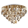 Sufitowa lampa glamour JESTER JES5440 crystals bursztynowy