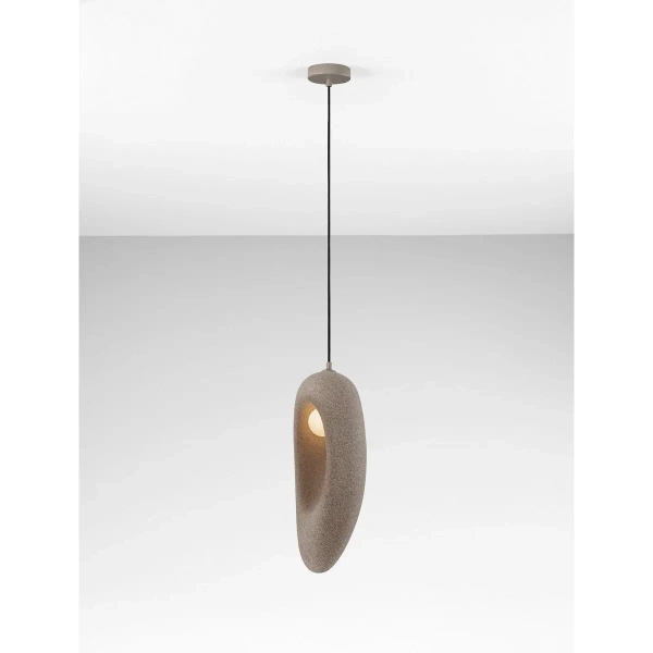Lampa wisząca nad wyspę LONTIZA LE45338 z żywicy brązowa