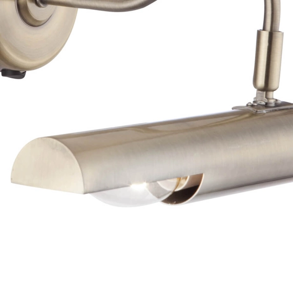 Kinkiet LAMPA ścienna PICTURE 4405 Globo metalowa OPRAWA nad obraz galeryjka mosiądz