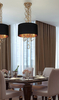 Lampa wisząca Kate AZ2678 Azzardo pierścienie czarna złota