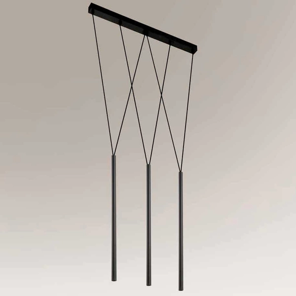 Loftowa LAMPA wisząca MIAKI 7946 Shilo metalowa OPRAWA zwis tuby czarny