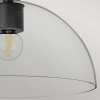 Lampa sufitowa na korytarz Jude ALM-JUDE-SF-MB-CL szklana czarna