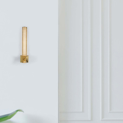 Kryształowy kinkiet Bauta złoty LED 19W 3500K lampa do sypialni outlet