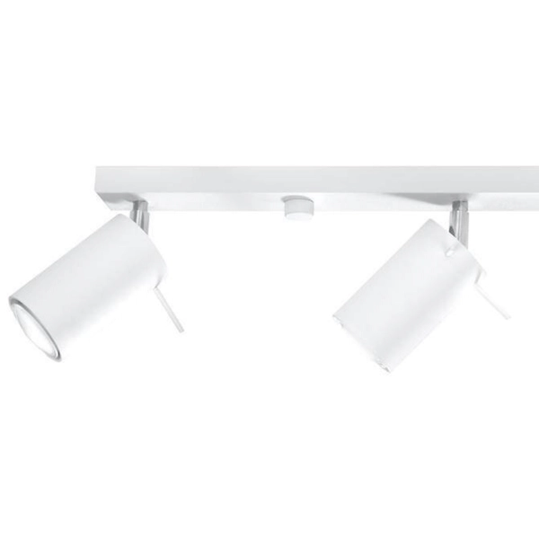 Nasufitowa lampa listwa Ring SL.0331 Sollux z regulacją biała