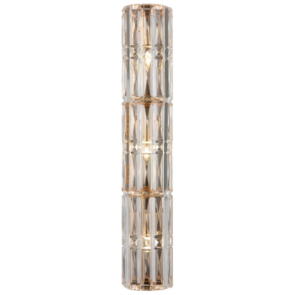 Kinkiet podłużny tuba Facet MOD094WL-03G Maytoni kryształowy złoty