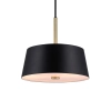 Okrągła lampa wisząca Clasi 2312603003 do salonu czarny