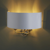Lampa naścienna Highclere 98937 Endon rustykalna biała mosiądz