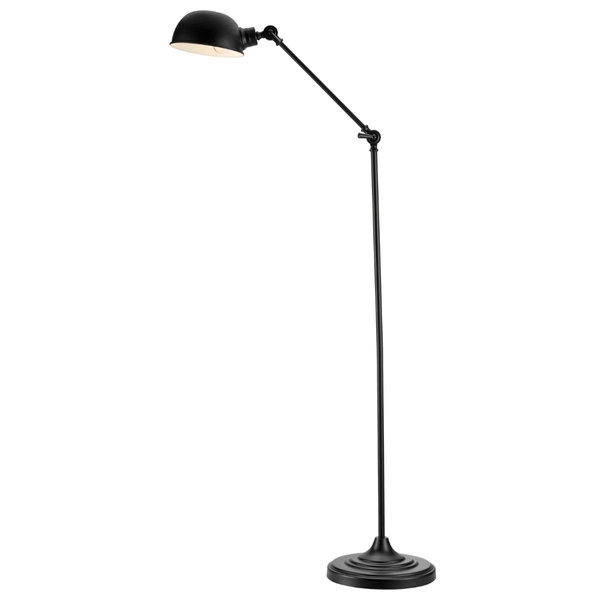 Metalowa lampa podłogowa Portland 108586 Markslojd z regulacją czarna