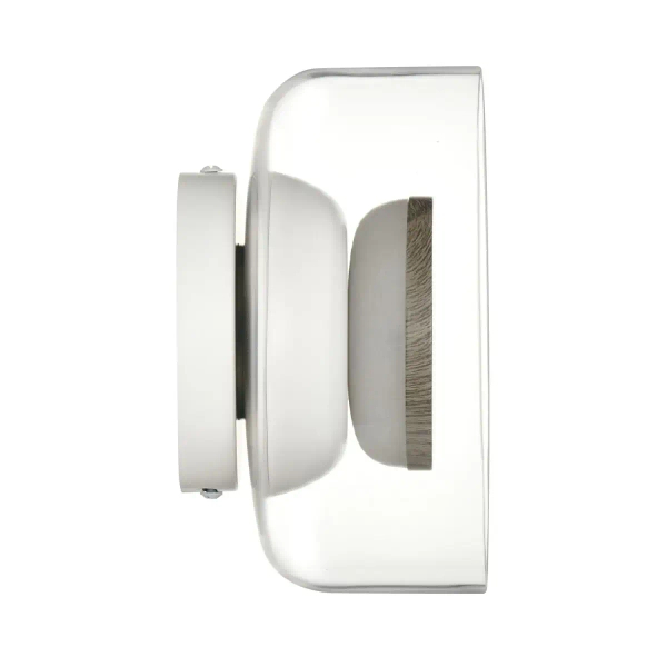 Kinkiet ścienny minimalistyczny DONUT ST-5072W brąz transparentny szklany LED 6W do holu