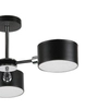 LAMPA sufitowa 3020/3 BL 8C Elem abażurowa OPRAWA molecular czarna chrom