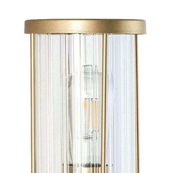 Ścienna lampa Gardena Clasica ABR-KZG-Z-E27 Abruzzo IP44 metal szkło złoty