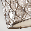 Sufitowa lampa glamour Lucia FE-LUCIA-SF kryształowa srebrna