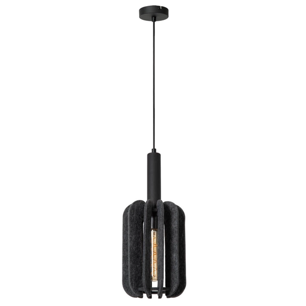 Filcowa lampa wisząca Rafal 45492/01/36 nad stół czarna szara