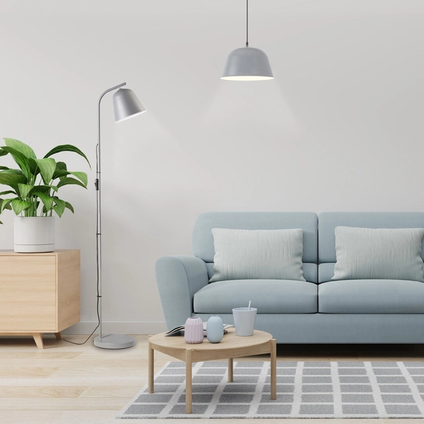 Industrialna lampa wisząca Malia 3095 szary zwis nad wyspę kuchenną