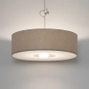 Abażurowa wisząca lampa CEDRO 11666 tkaninowa beżowa
