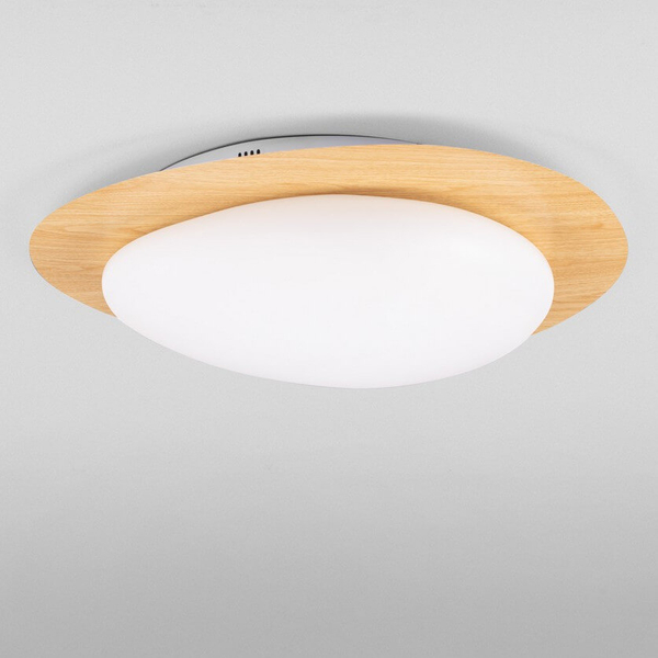 Lampa sufitowa do jadalni ISIDRO LE44417 LED 29W 3000K plate drewniana biała