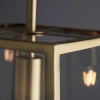 Łańcuchowa lampa wisząca Hurst 95835 szklana mosiądz przezroczysty