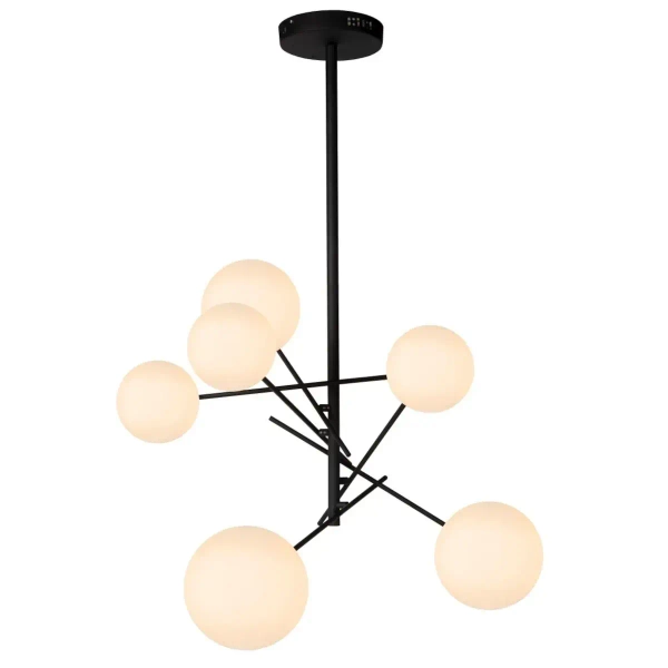 Molekułowa lampa sufitowa ALARA 46417/06/30 Lucide nad stół czarny biały