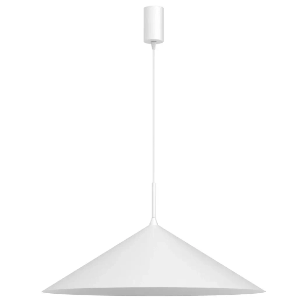Regulowana lampa wisząca CAPITAL MLP0947 stożek do kuchni biały
