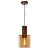 Wisząca lampa TOLEDO 74405/01/62 Lucide szklana miedziana bursztynowa
