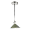 Antyczna lampa do kuchni Hadano HAD0161-07 Dar Lighting zielony szary