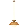 Lampa wisząca kula Perth ALM-PERTH-P-GD do salonu rattan złoty