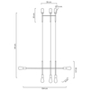 Industrialna lampa wisząca Riva MSE010100396 Moosee metalowa złota
