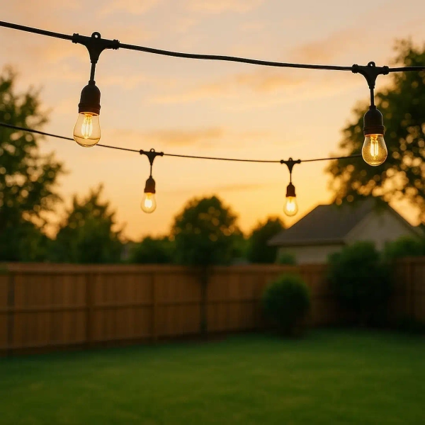 Zewnętrzna girlanda ogrodowa Summer Time EKG2291 LED 6W 2200K IP44 czarny