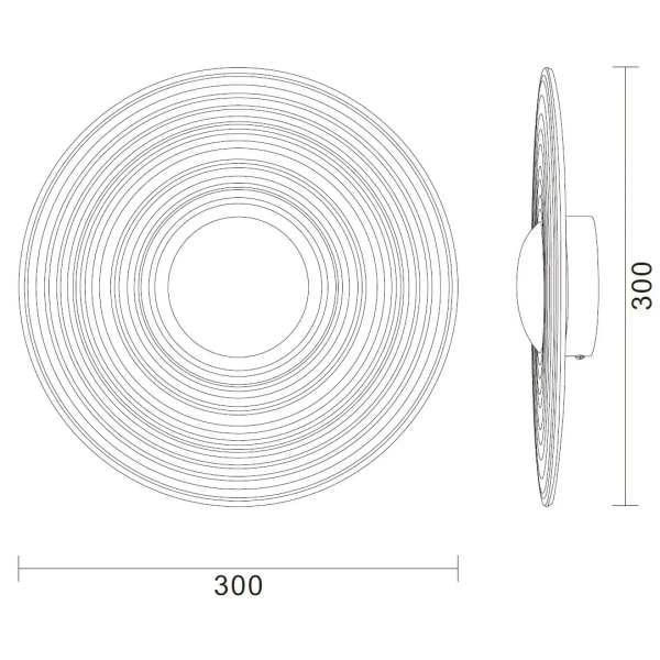 Kinkiet ścienny HELIOS ST-X007W bursztynowy złoty metalowy szklany LED 3W 3000K do salonu