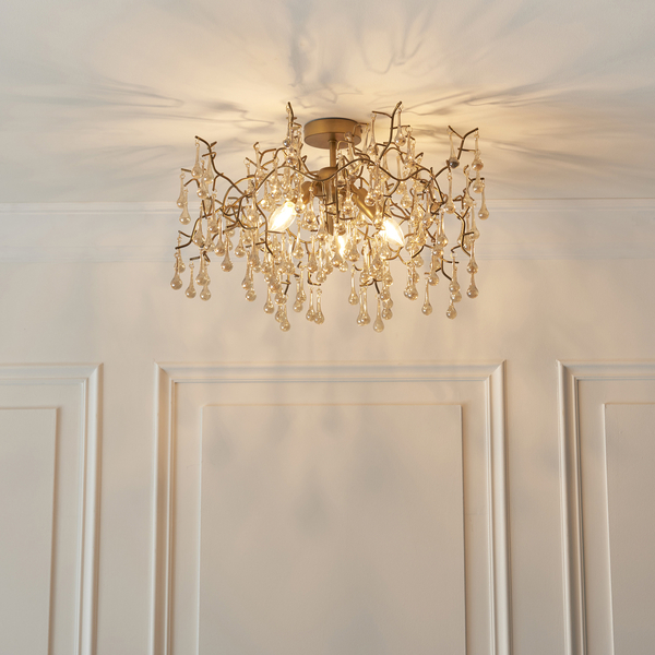 Sufitowa lampa gałązki L&-181696 Light& designerska złota