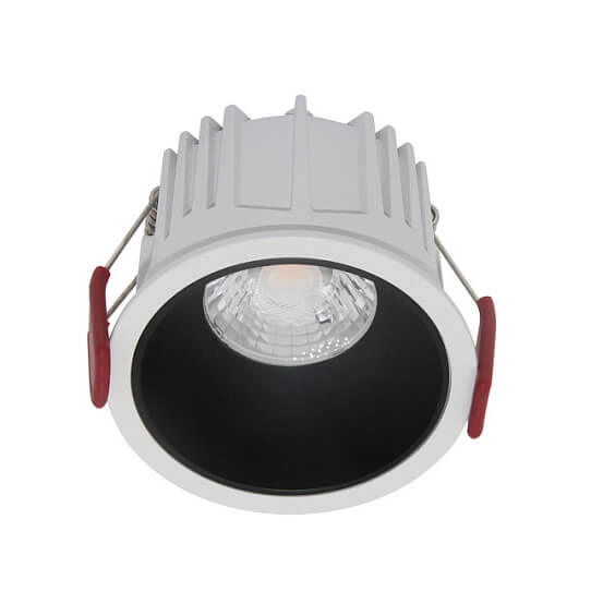 Sufitowy wpust okrągły Alfa DL043-01-15W3K-RD-WB LED 15W 3000K biały czarny