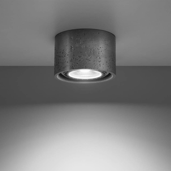 Betonowy downlight sufitowy SL.0881 okrągły do przedpokoju