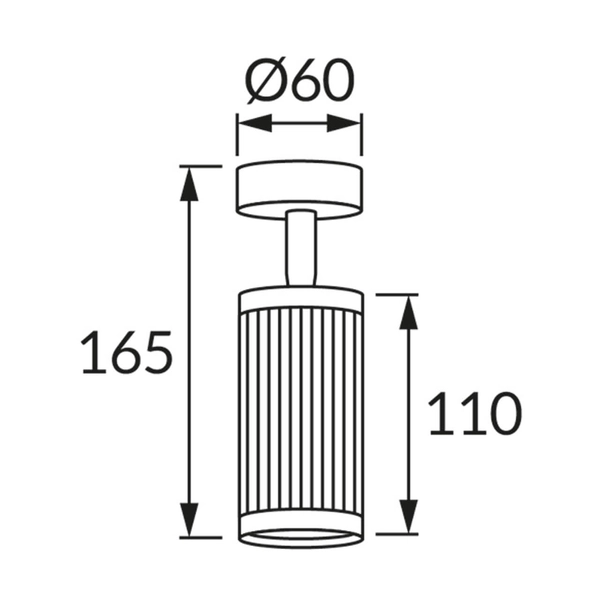 Oprawa ścienna Frida 4199 Ideus downlight metal czarna
