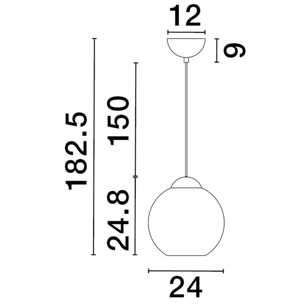 Okrągła lampa wisząca Balmi LE43410 jadalniana złota