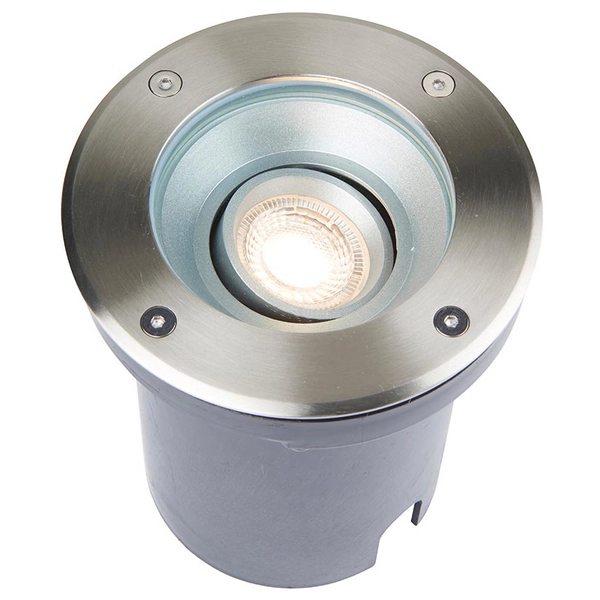 Podtynkowa lampa metalowa Pillar 99550 okrągłe oczko chrom