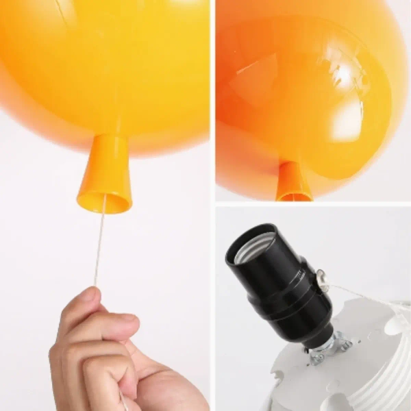 Wisząca dekoracyjna lampa Baloon LWBAL-C dziecięca czerwona