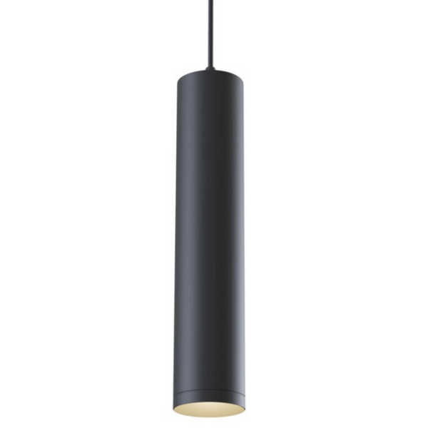 Metalowa tuba lampa wisząca podłużna czarna Shelby OUTLET