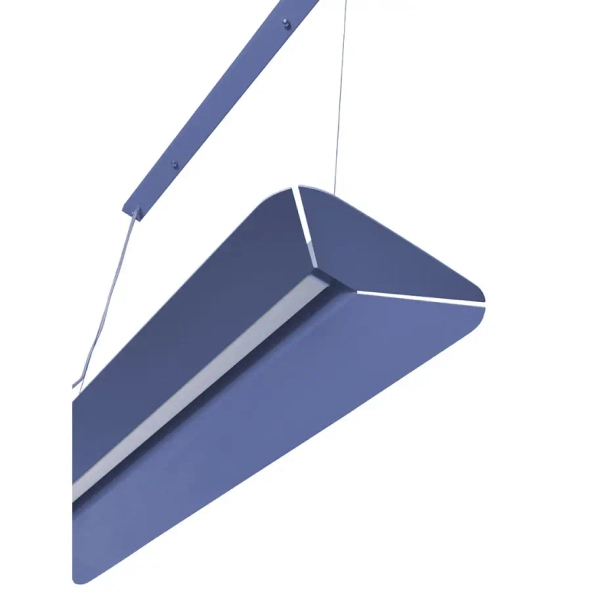 Wisząca lampa YOTTSU YOB699P02 niebieska metalowa LED 19,2W 3000K nad wyspę do jadalni