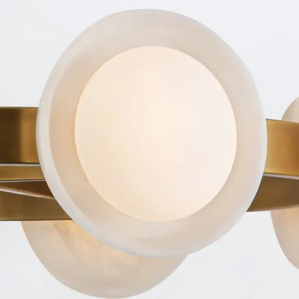 Alabastrowa lampa wisząca Alonso QN-ALONSO8-VBS-AR LED 30W 3000K mosiądz