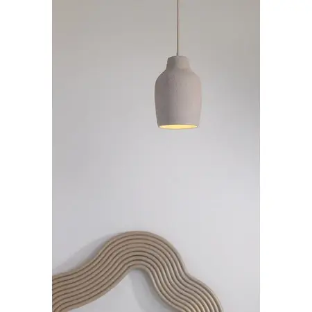 Wisząca lampa ceramiczna Nora 41369 do kuchni nad stół beżowa